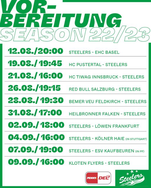 Vorbereitungsplan steht – die Steelers präsentieren sich in der Region